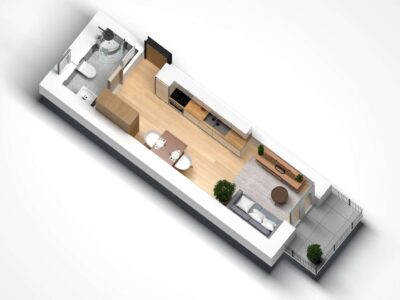 Moderne 1-Raumwohnung mit Balkon | Bergapartments Bublava, 358 01 Bublava (Tschechien), Wohnung