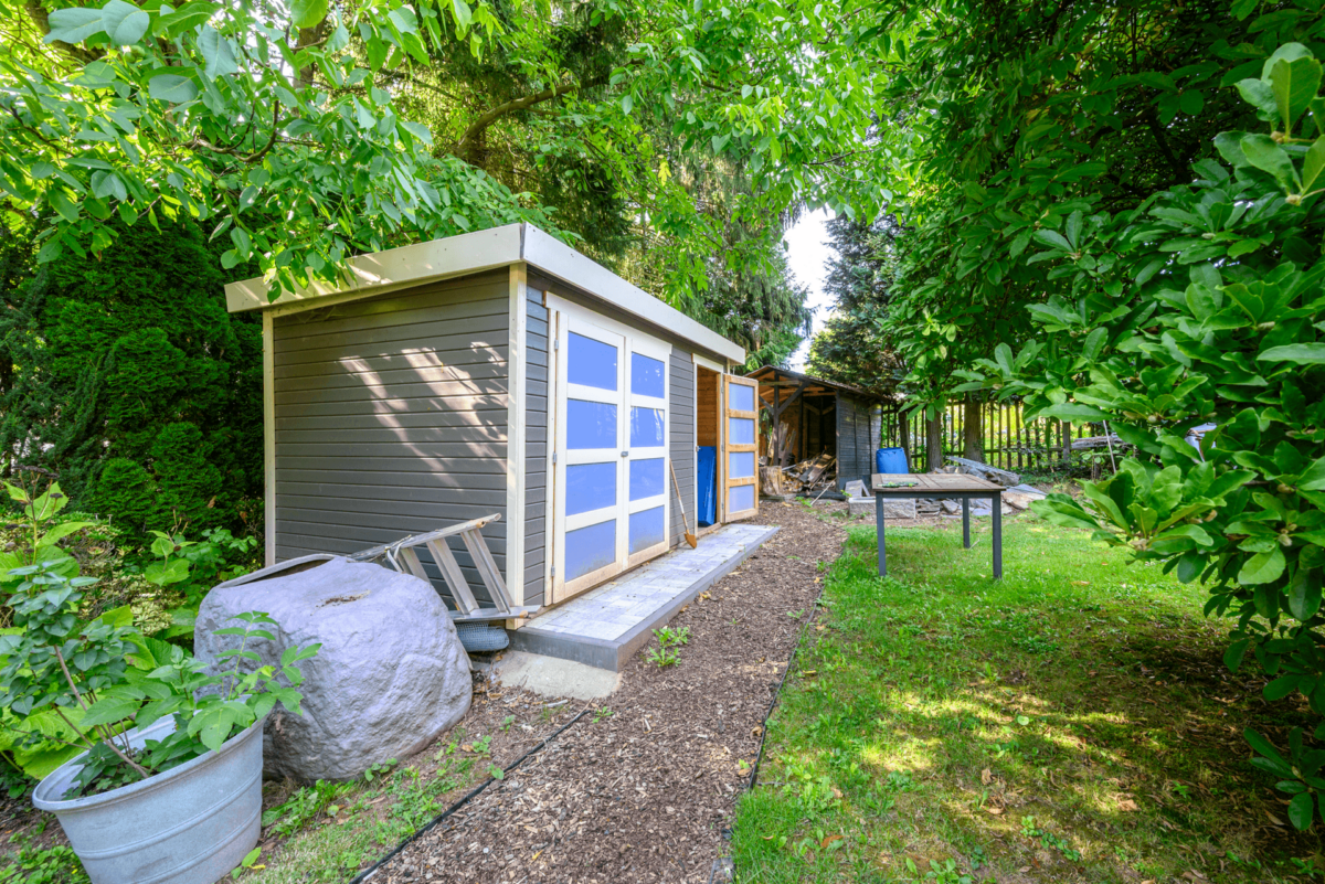 Gartenhaus auf Pachtgrundstück