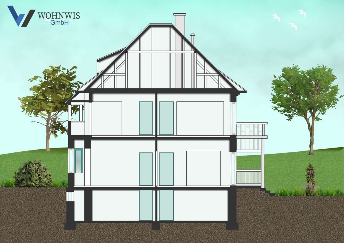 Grundriss Seitenansicht