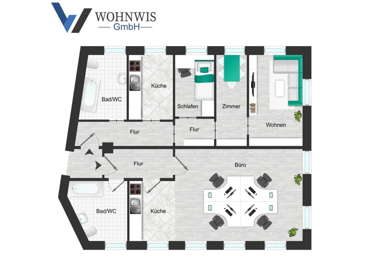 Grundriss 6 - Hinterhaus OG