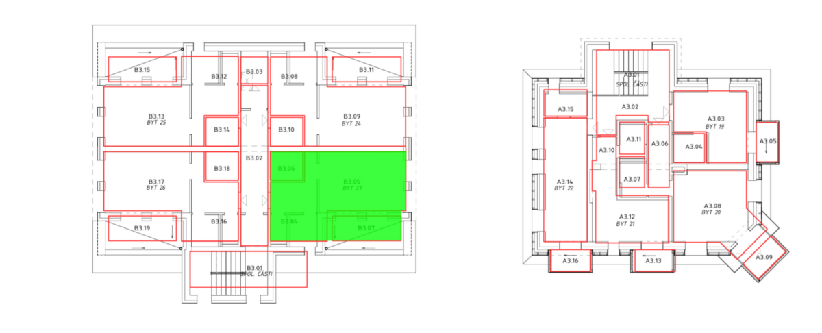 Lage untere Etage
