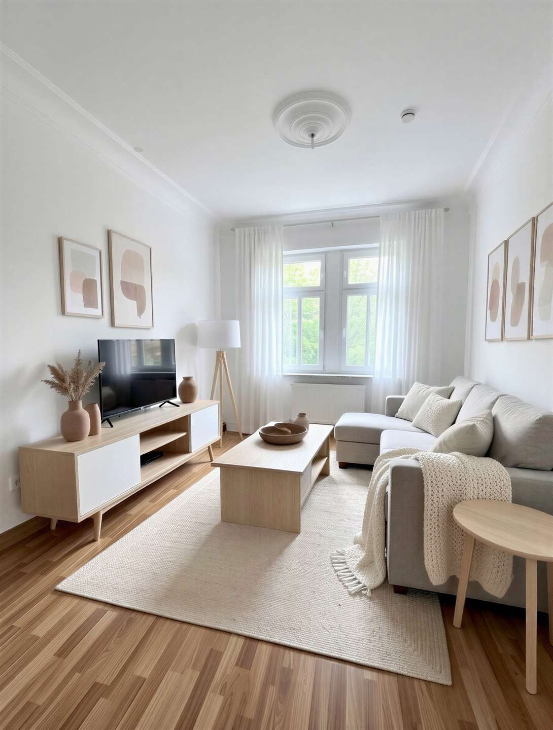 Wohnzimmer Beispiel eingerichtet